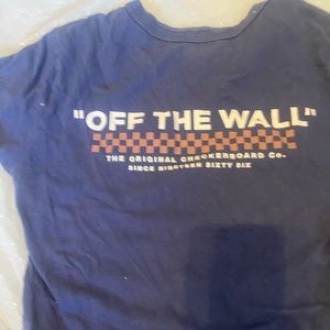 Vintage vans cropped tee